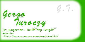 gergo turoczy business card